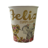 VASO ANIMALITOS ROSA X10 UNIDADES